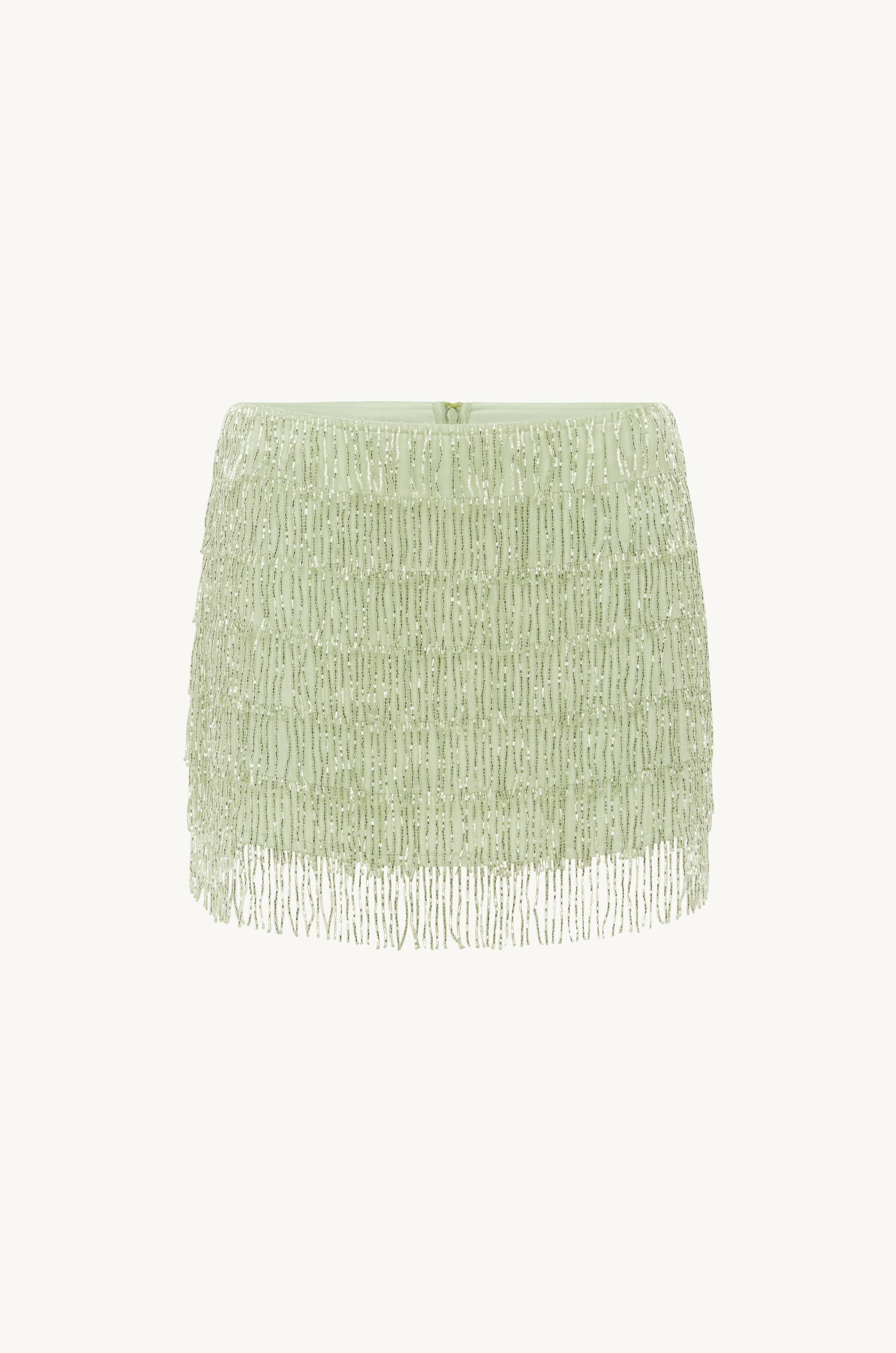 Marcia Beaded Mini Skirt - Seafoam