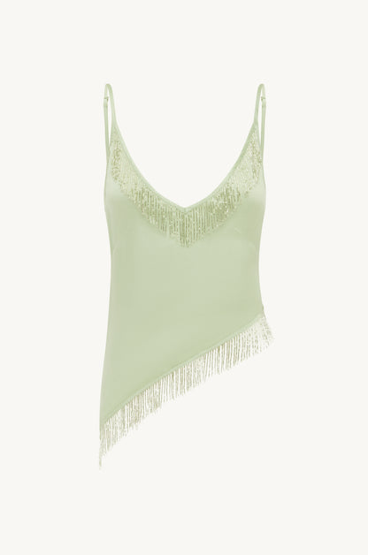 Marcia Beaded Top - Seafoam