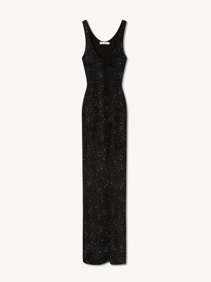Ana Dress - Black/Silver Sequin