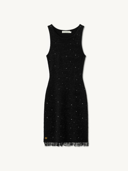 Natalia Mini Dress - Black/Silver Sequin