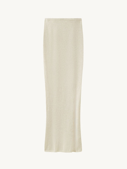 Carolina Skirt - Ivory Sequin