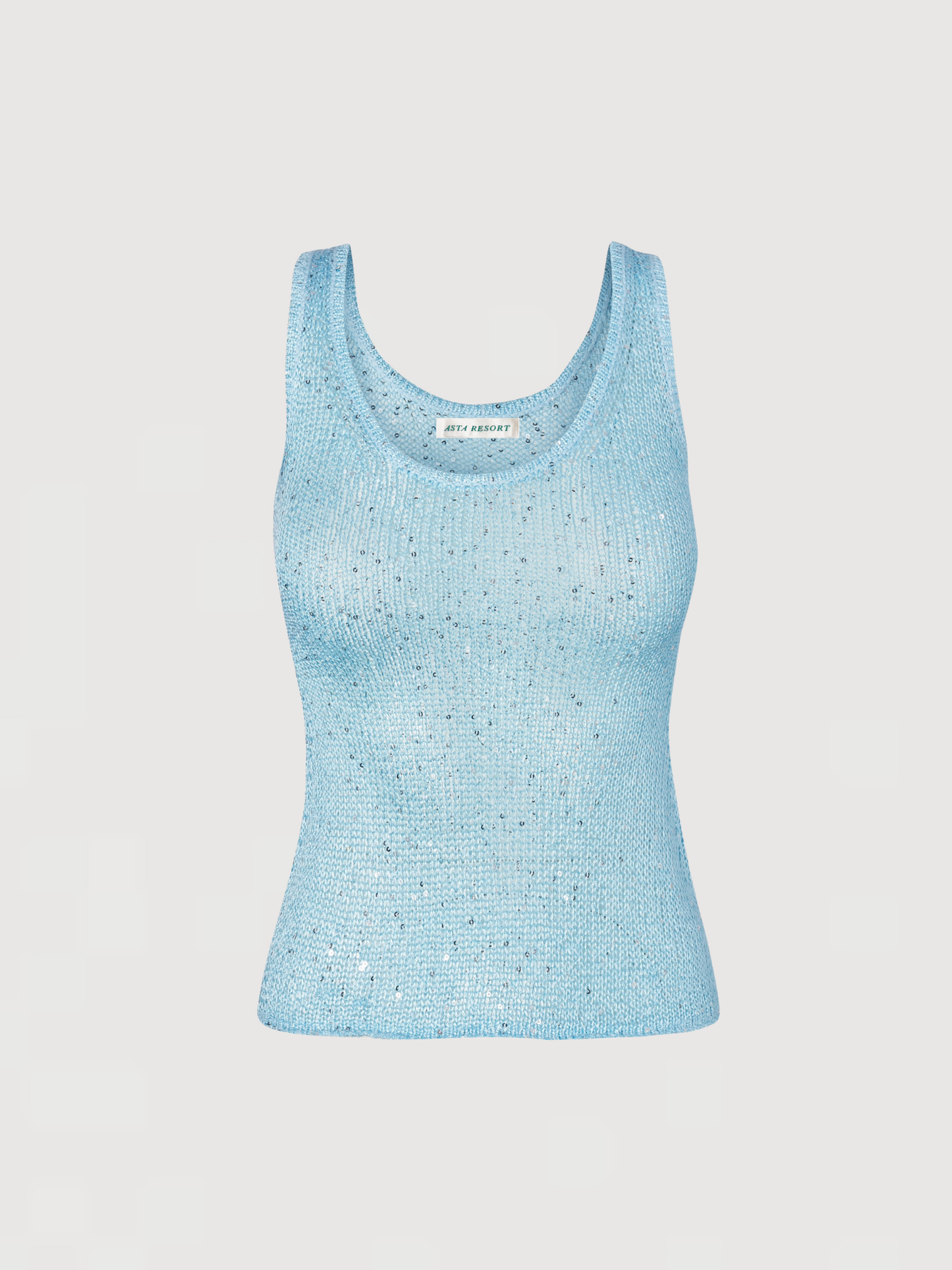 Ana Top - Baia Blue Sequin