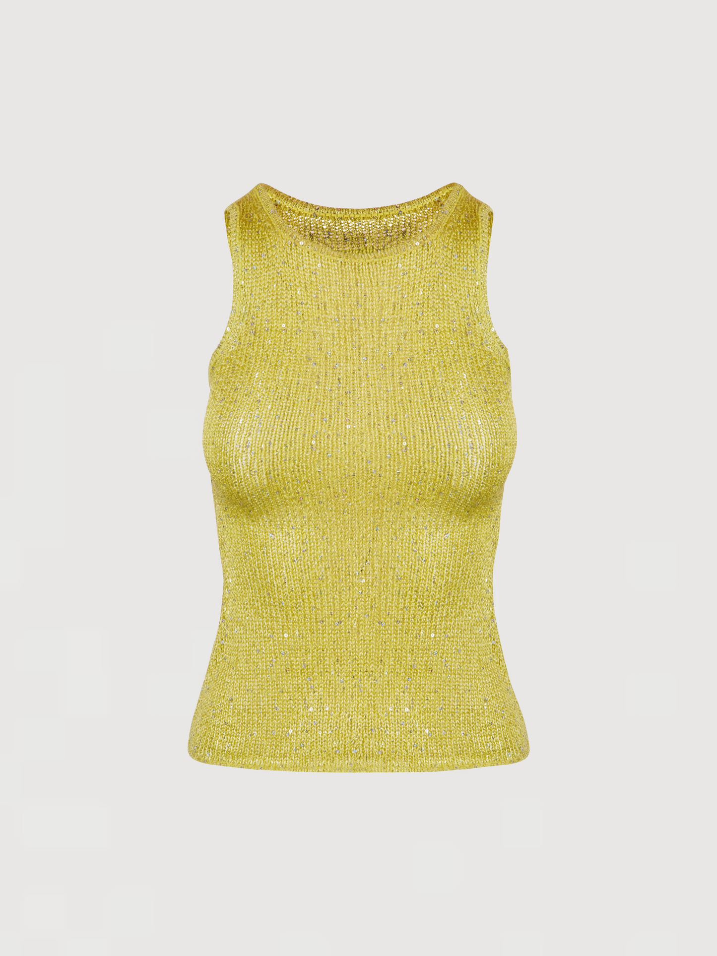 Ana top - Chartreuse Sequin