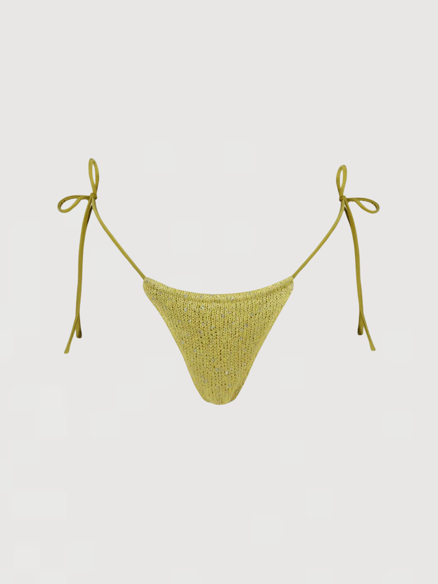 Lio Bikini Bottom - Chartreuse Sequin