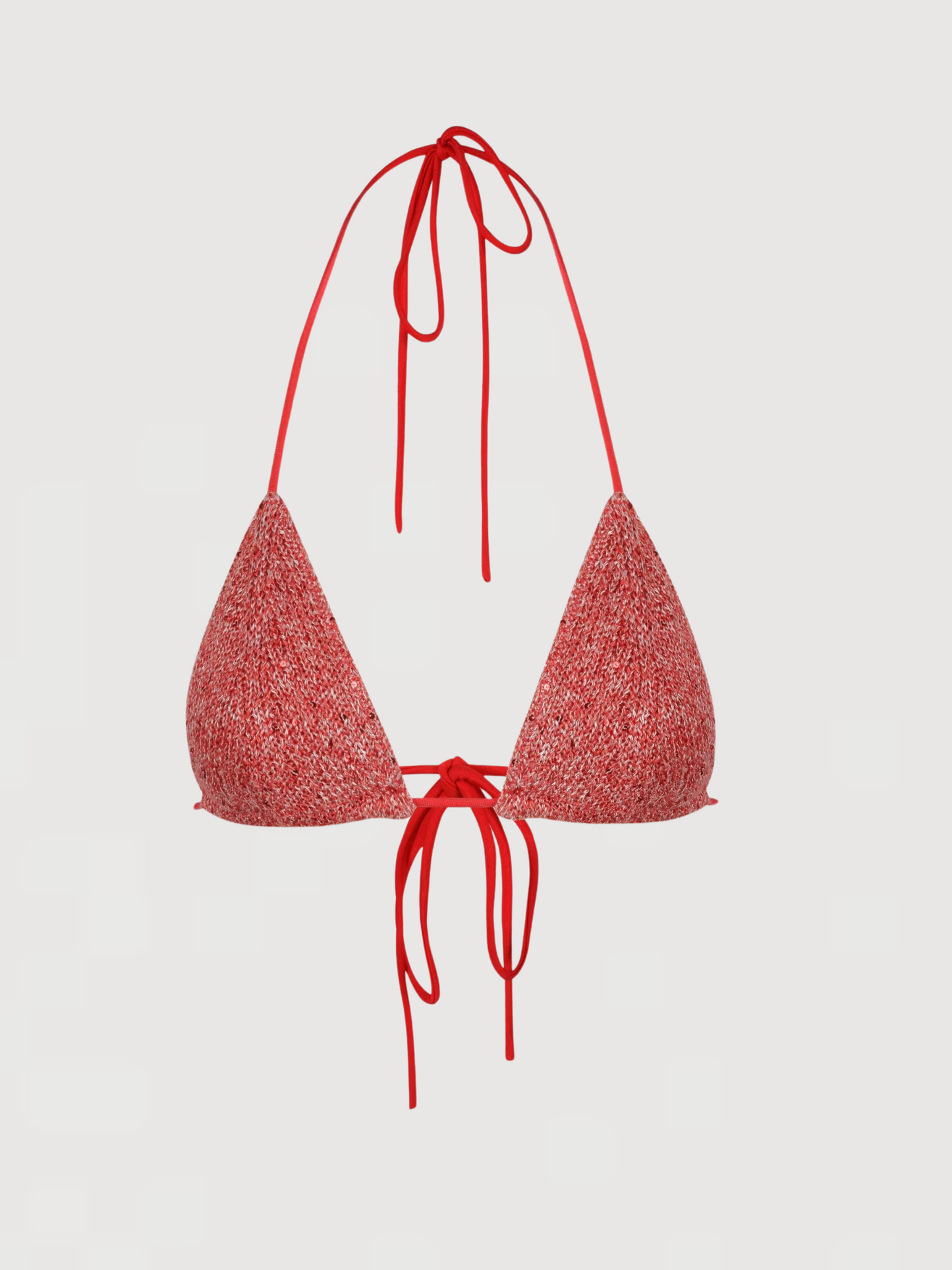 Lio Bikini Top - Raspberry Sequin