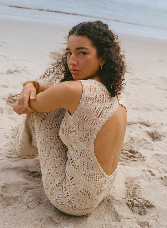 Eve Dress - Sand Shimmer