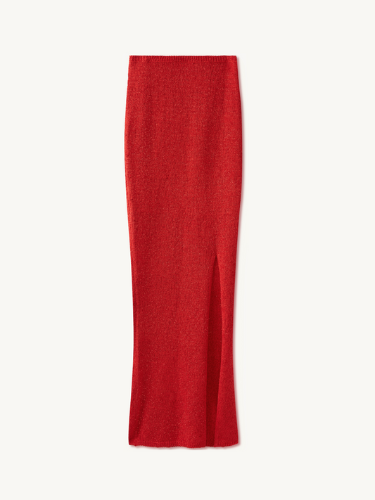 Carolina Split Skirt - Rossa Sequin