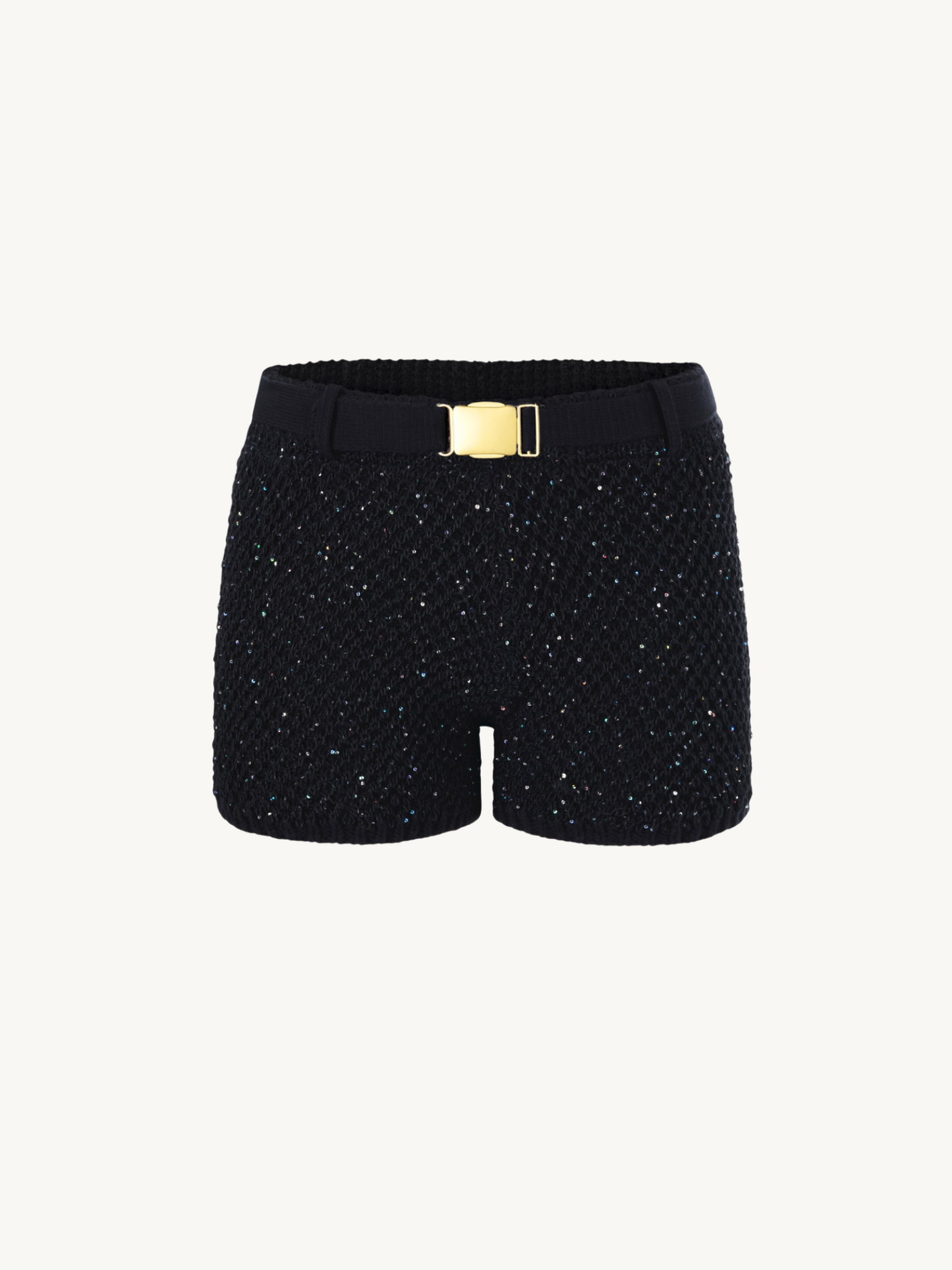 Grace Sequined Short - Black