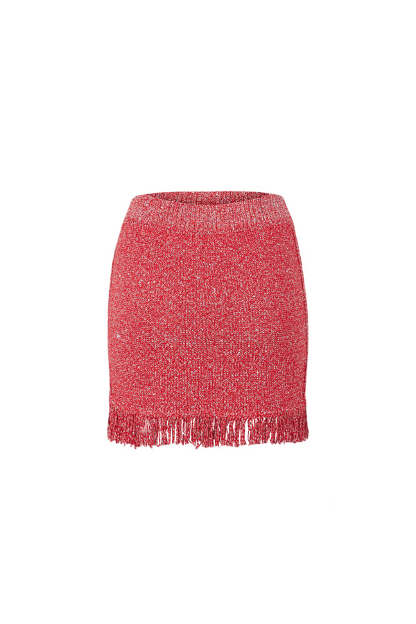 Dana Fringe Mini Skirt - Rossa Sequin