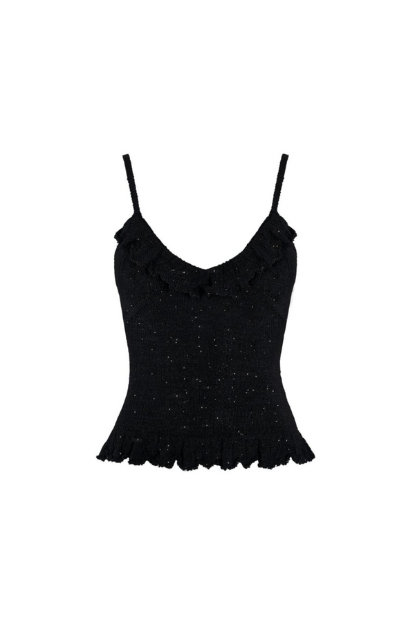 Michaela Camisole - Black Sequin