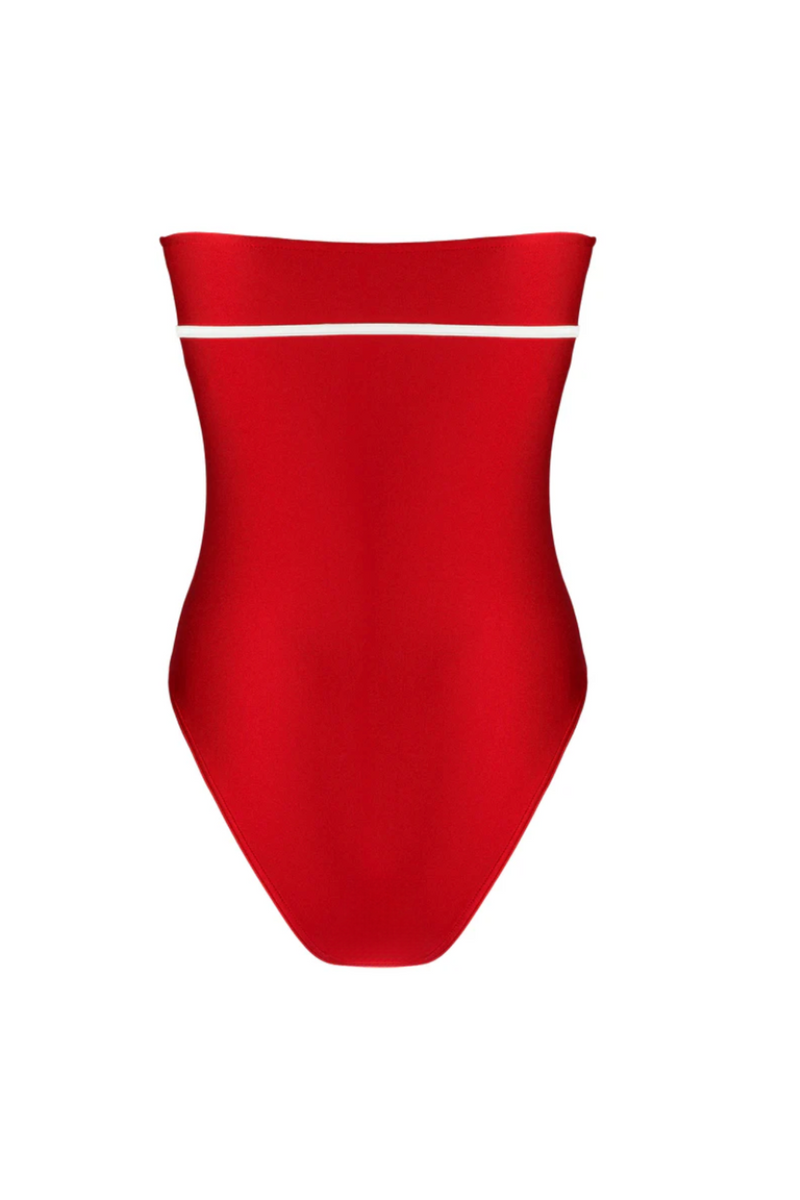 Laure Strapless Swimsuit - Rossa