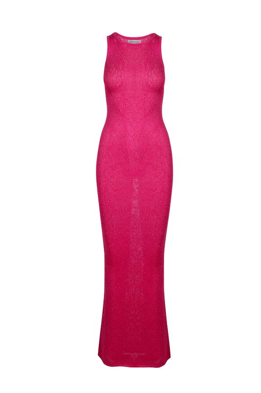 Natalia Dress - Fuchsia Sequin