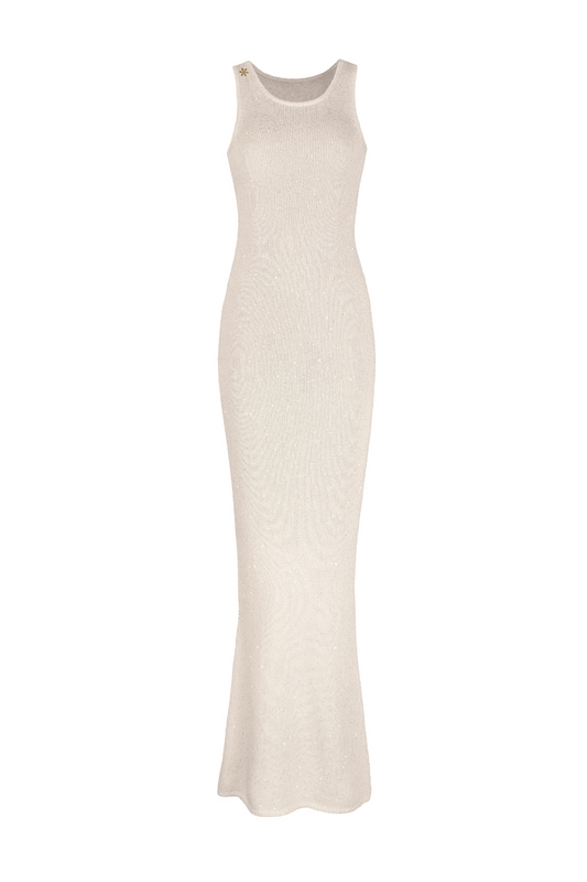 Natalia Dress - Ivory Sequin