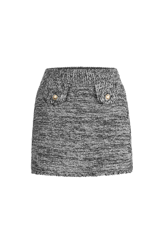 Morgan Mini Skirt - Black Melange