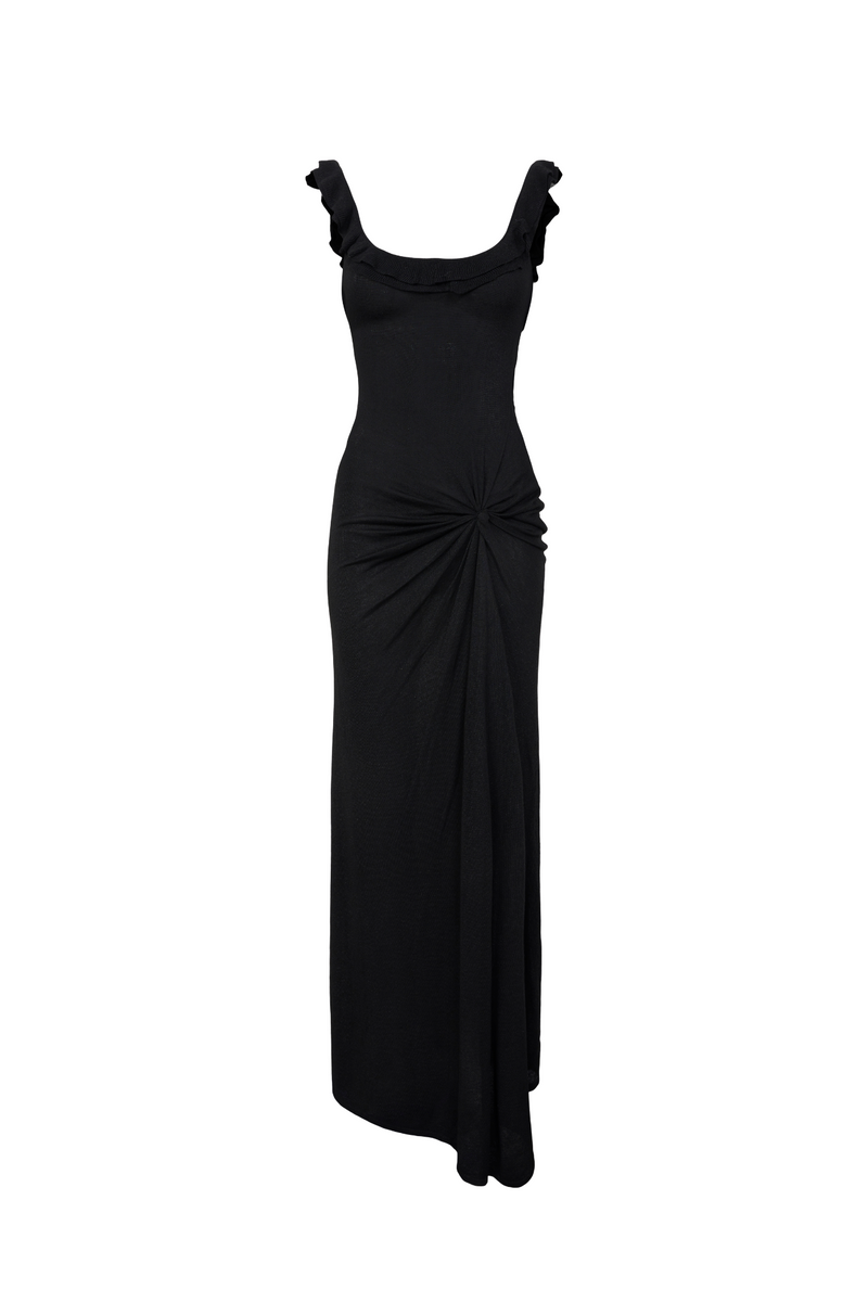 Elise Backless Dress - Black