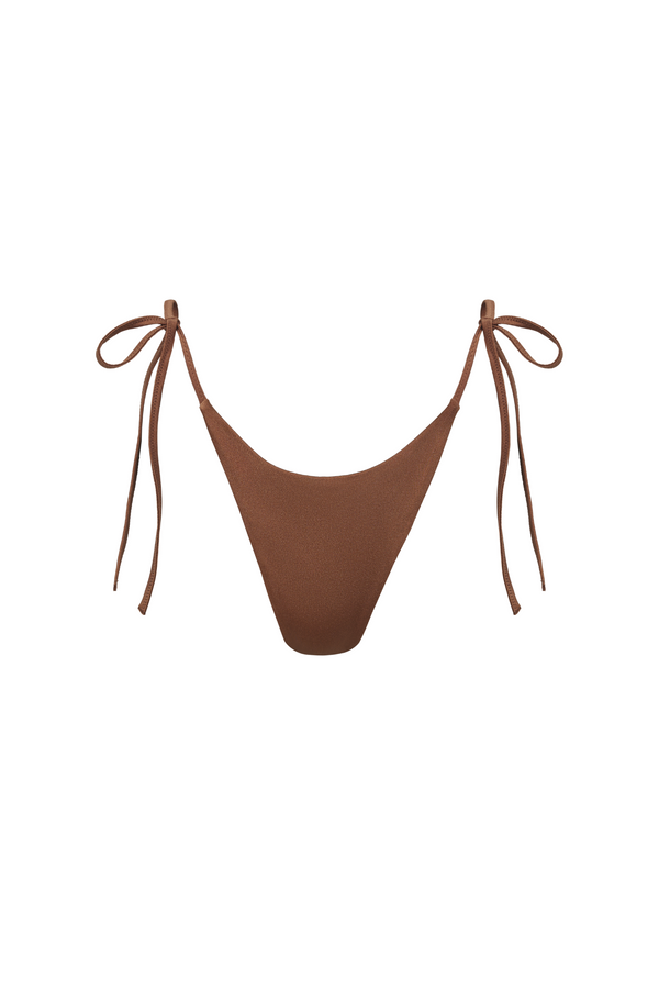 Mia String Bikini Bottom - Cocoa