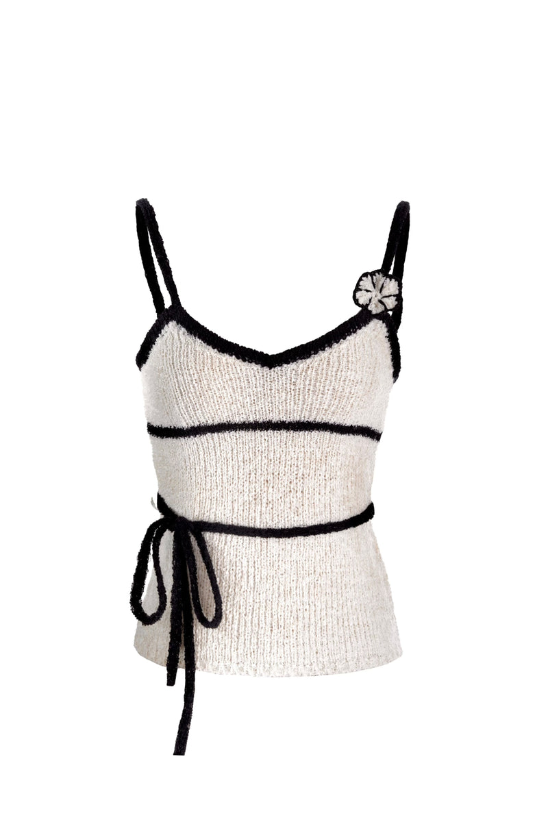 Camilla Camisole in Merino Alpaca - Ivory