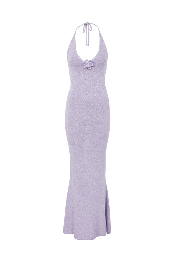 Daphne Dress - Lavender Sequin