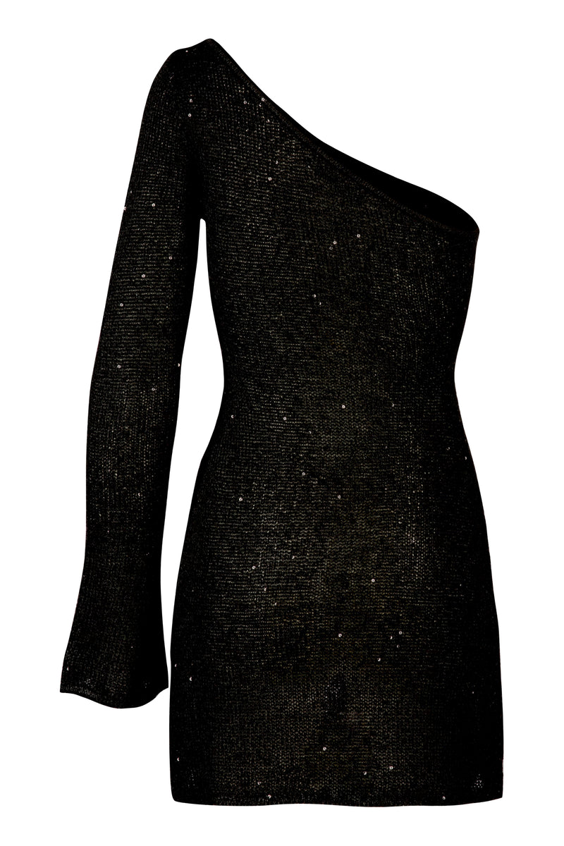 Maya Dress - Black Sequin
