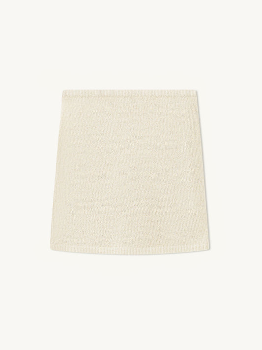 Ana Mini Skirt - Ivory Sequin