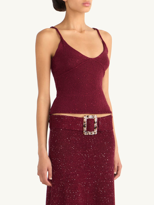 Carolina Camisole - Port Sequin