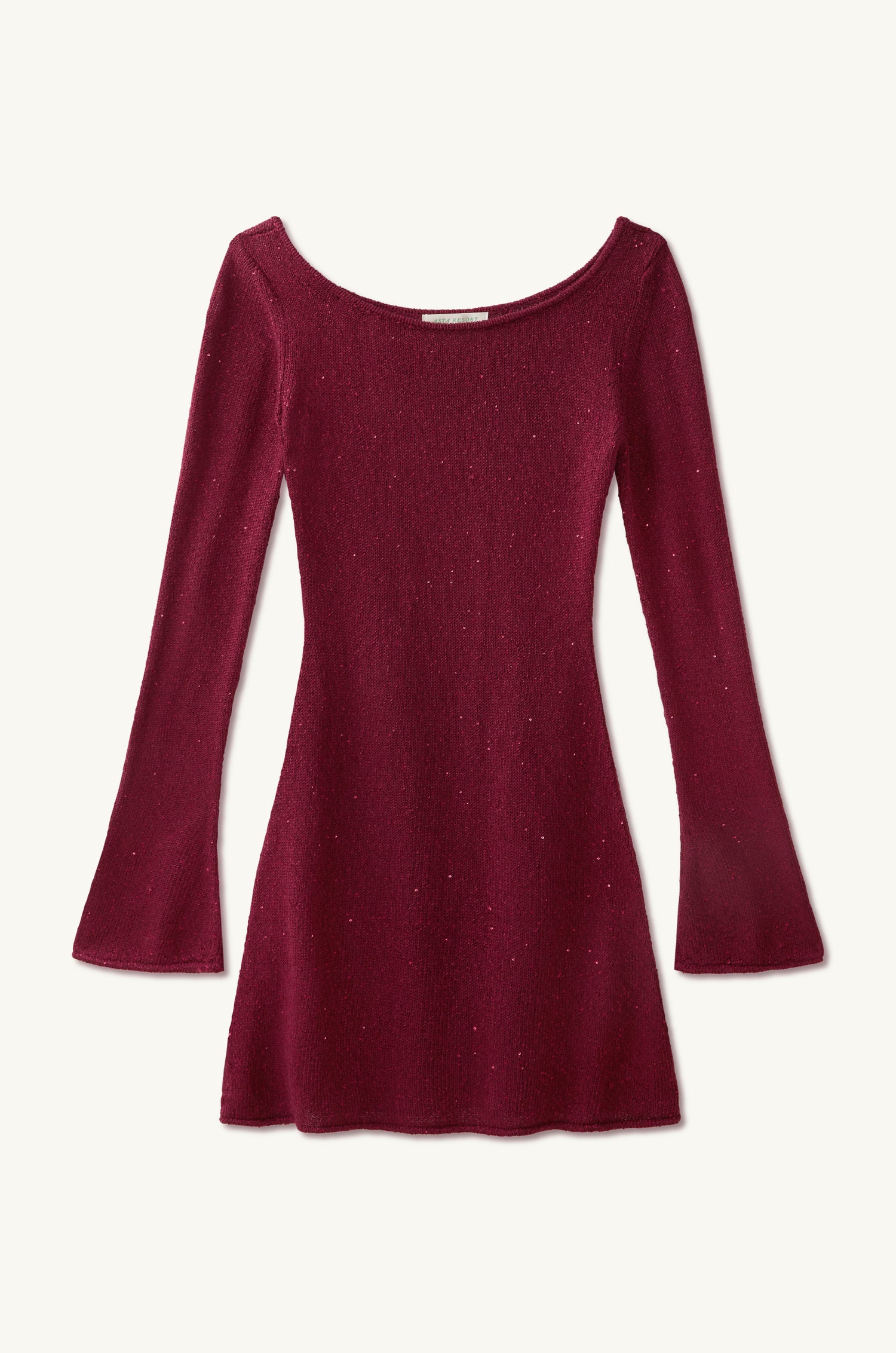 Maya Longsleeve Mini Dress - Chocolate Sequin ASTA RESORT Maya Longsleeve Mini Dress - Chocolate Sequin ASTA RESORT