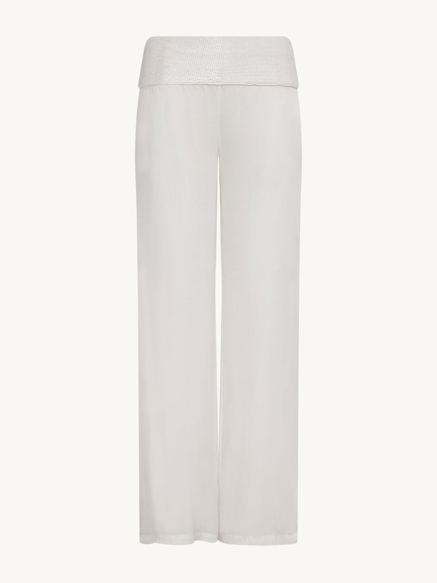 Iris Beaded Pant - Salt