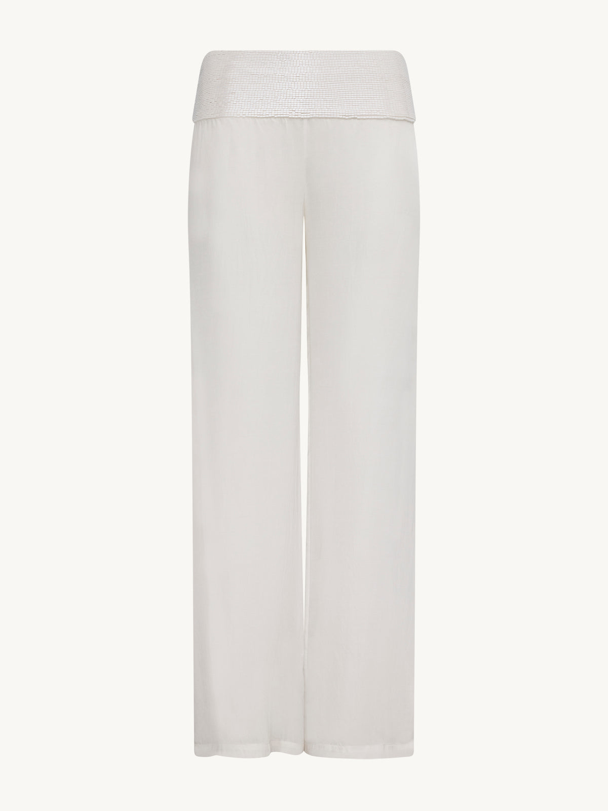 Iris Beaded Pant - Salt
