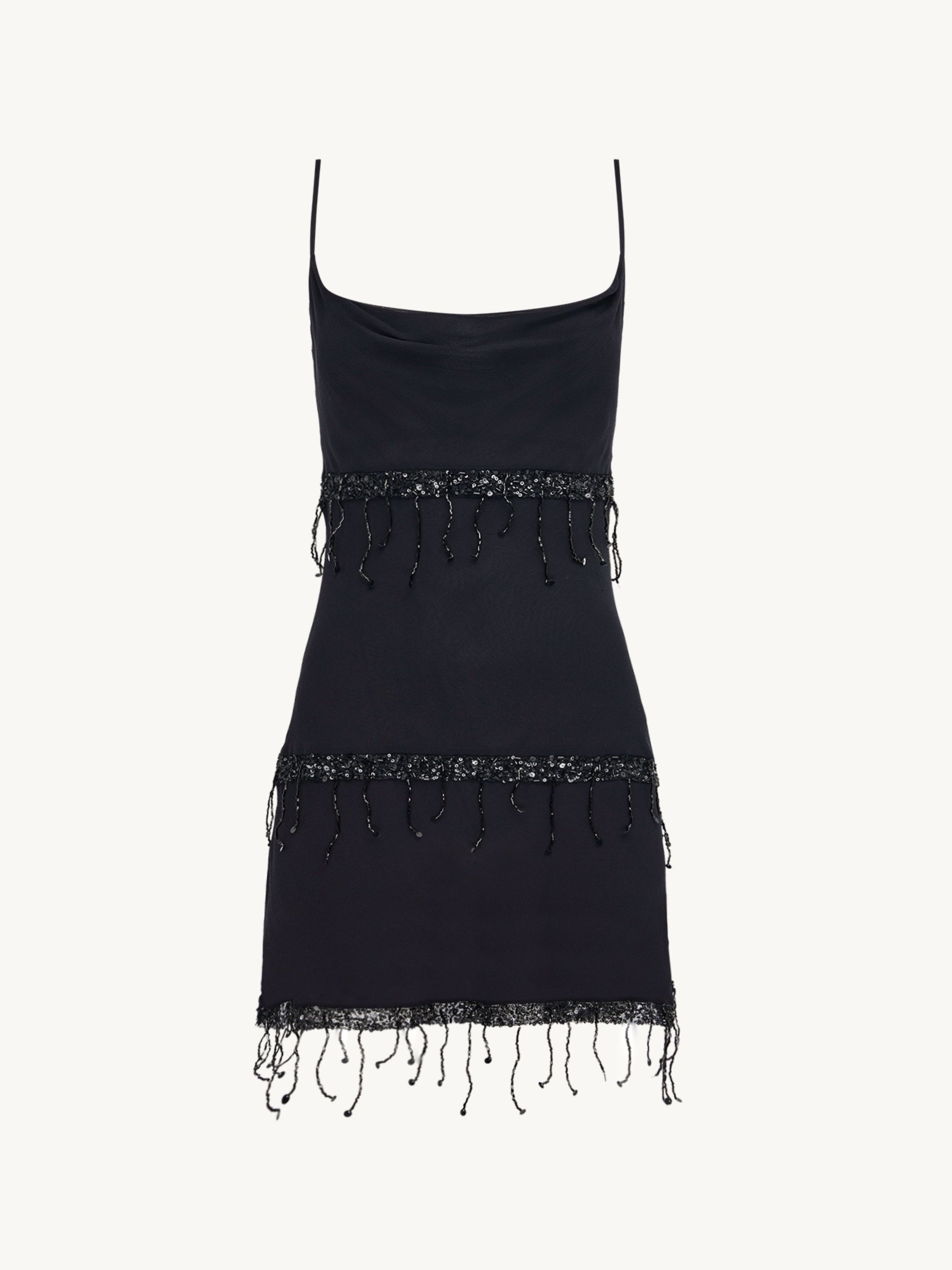 Layla Hand Beaded Mini Dress
