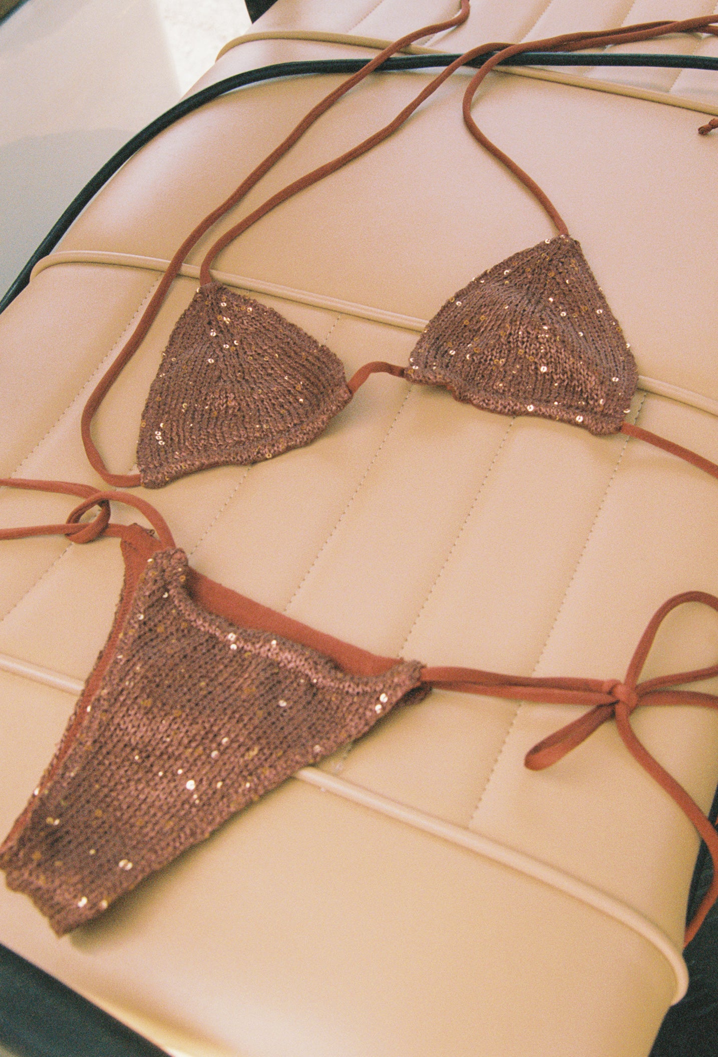 Lio Bikini Bottom - Cocoa Sequin