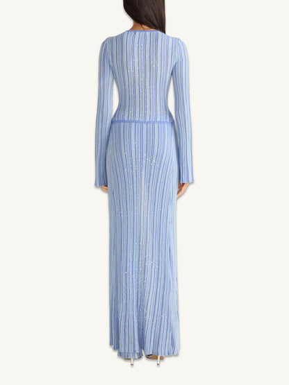 Nikita Dress - Sea Mist/Sailor Blue Stripe