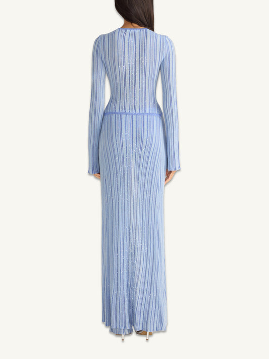 Nikita Dress - Sea Mist/Sailor Blue Stripe