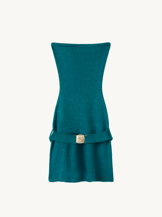 Gisele Mini Dress - Palm Green Sequin