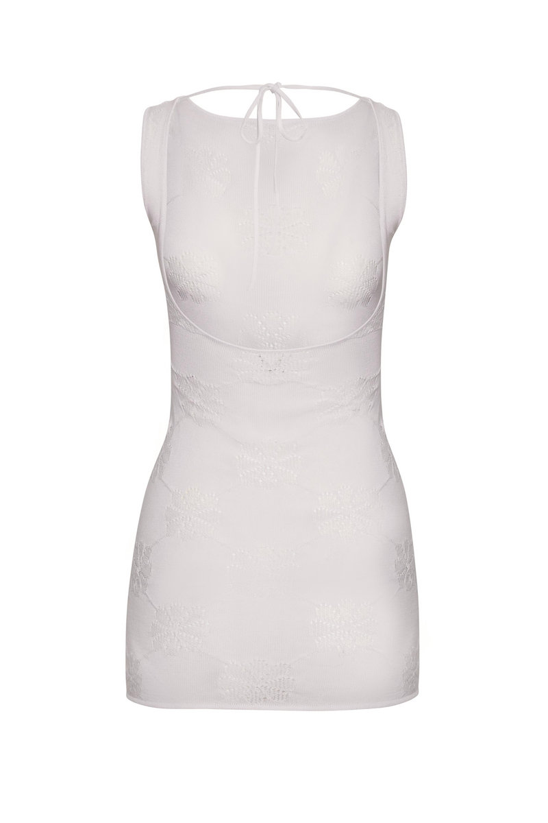 Florence Mini Dress - Venetian White