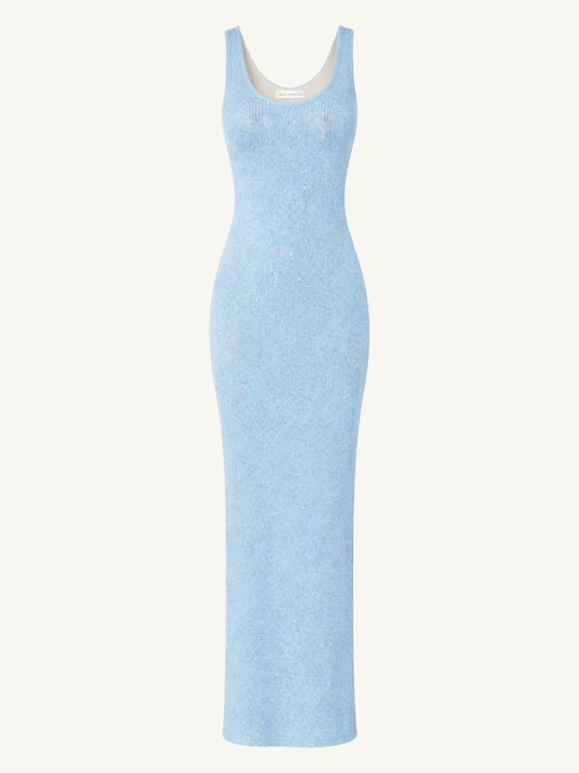Ana Dress - Baia Blue Sequin