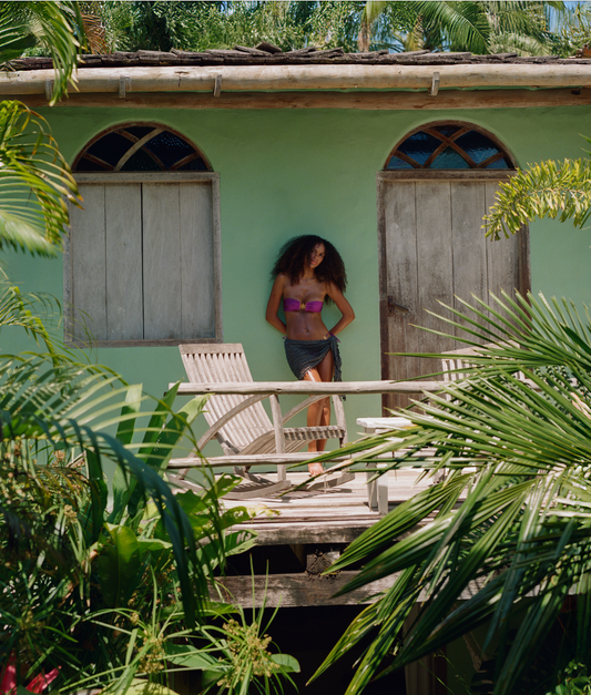 Ana Hand Crochet Sarong - Onyx