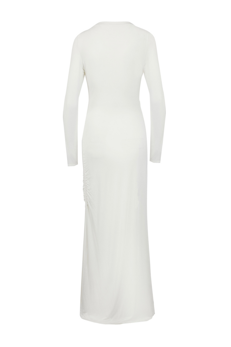 Tina Brooch Dress - Antique White