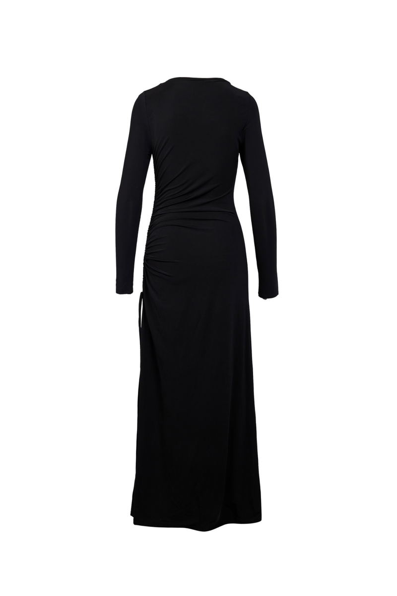 Tina Brooch Dress - Black