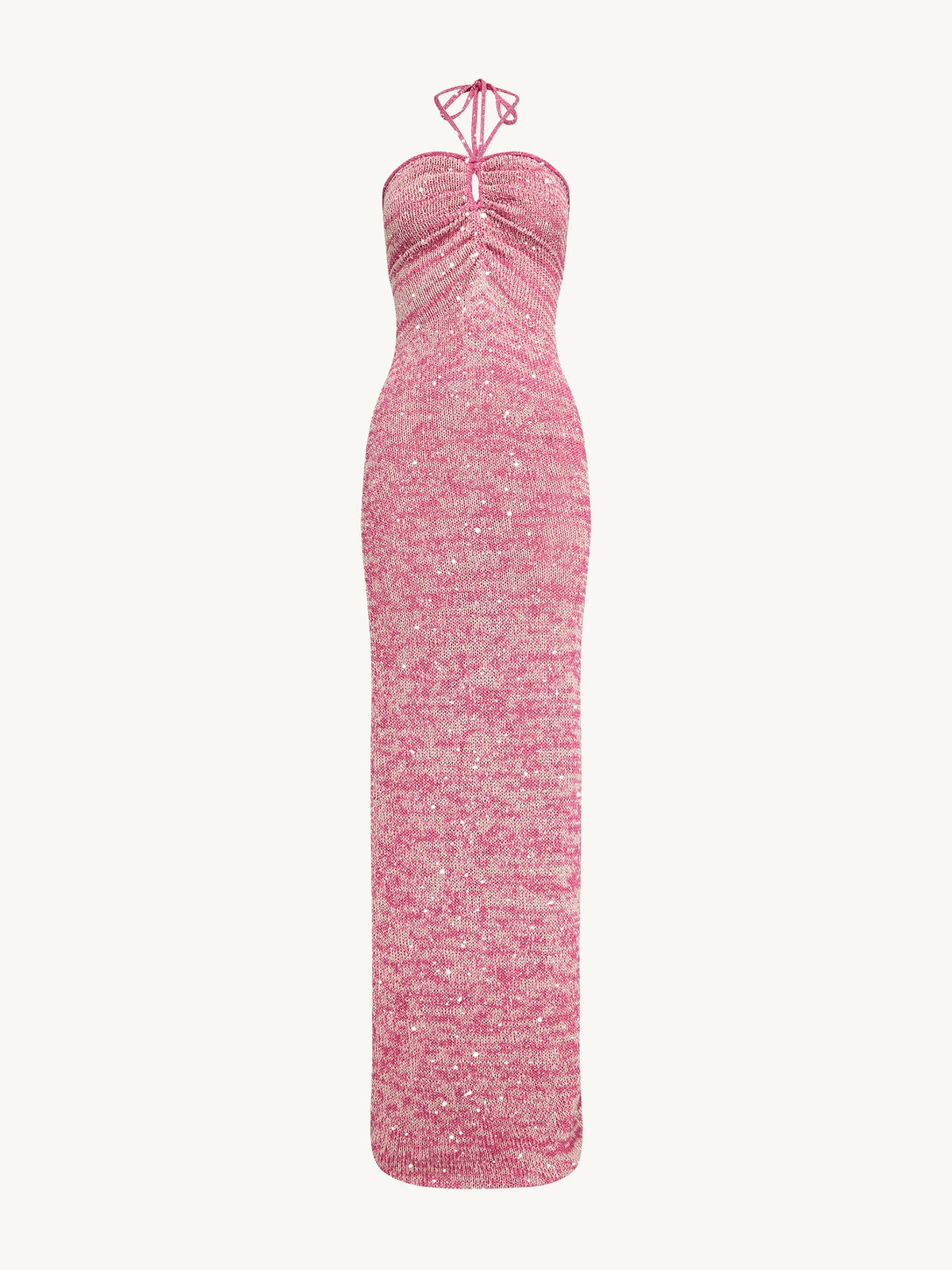 Olivia Halter Dress - Hydrangea Pink Sequin