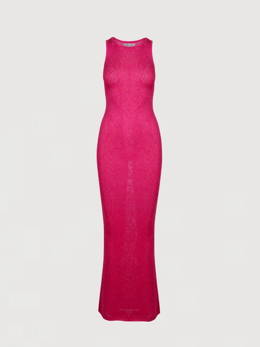 Natalia Dress - Fuchsia Sequin