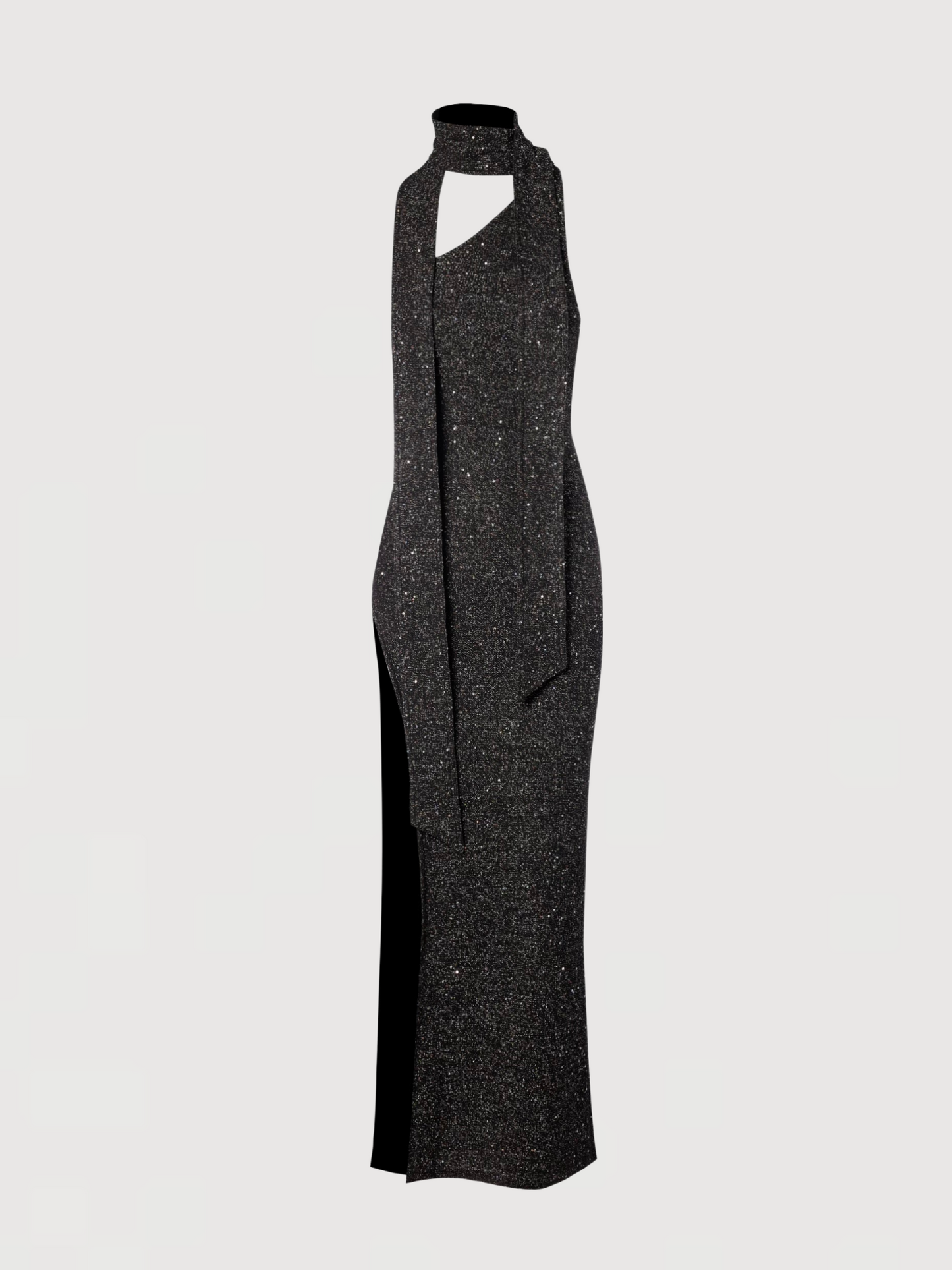 Jennifer Dress - Charcoal Sequin