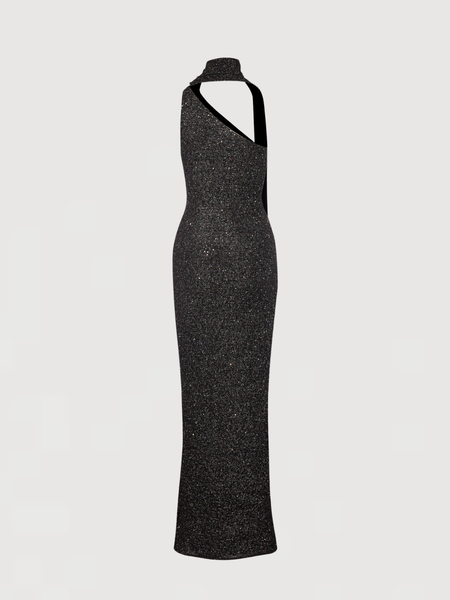 Jennifer Dress - Charcoal Sequin