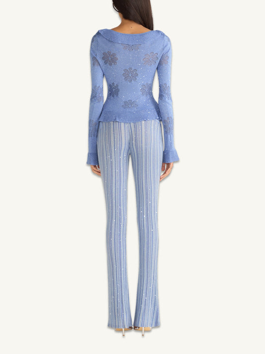 Maribel Pant - Sea Mist/Sailor Blue Stripe