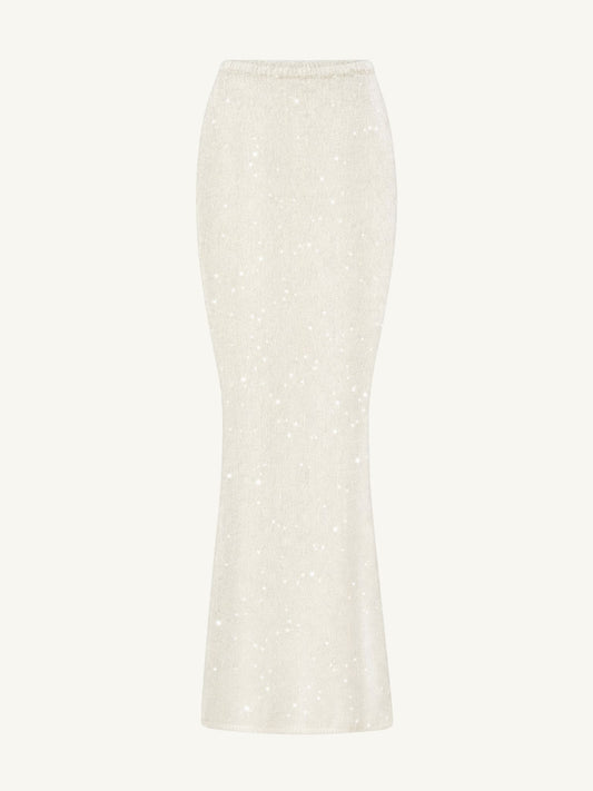 Carolina Skirt - Star White Sequin