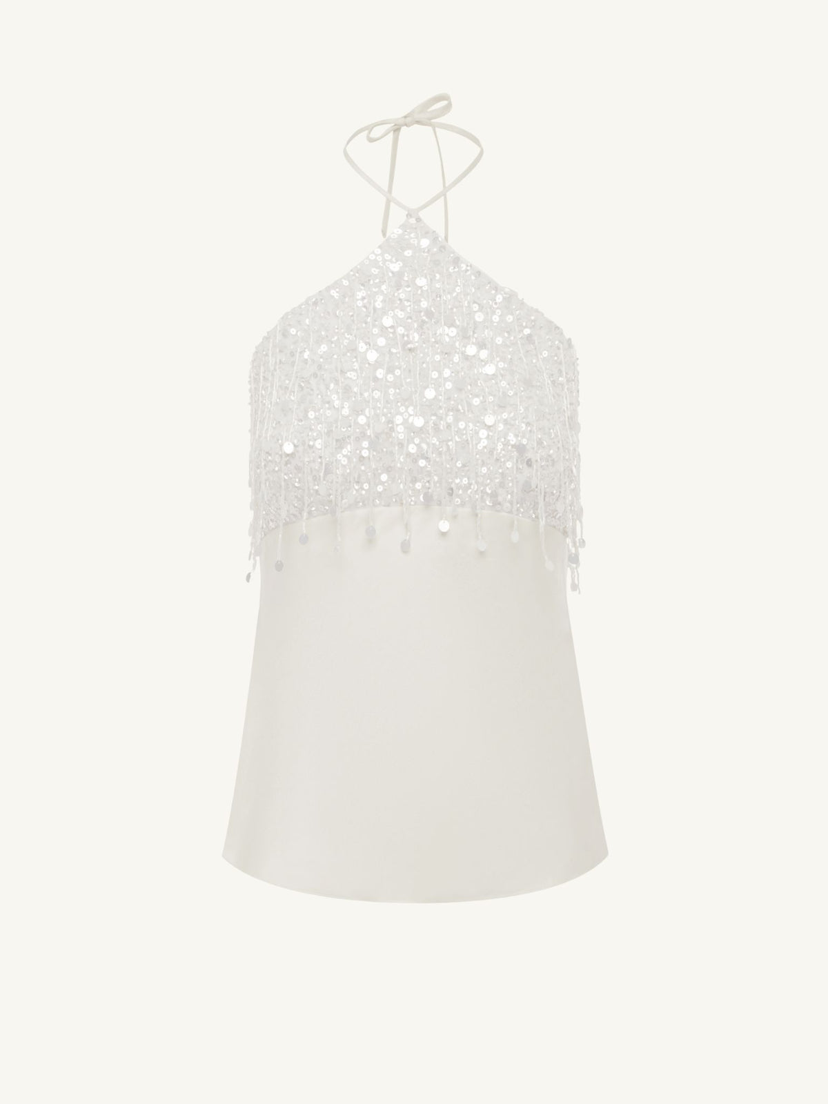 Rossana Hand Beaded Camisole - Salt