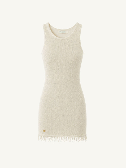 Natalia Mini Dress - Ivory Sequin