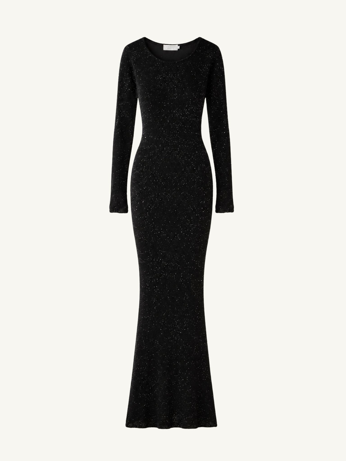 Natalia Longsleeve Dress - Black/Silver Sequin