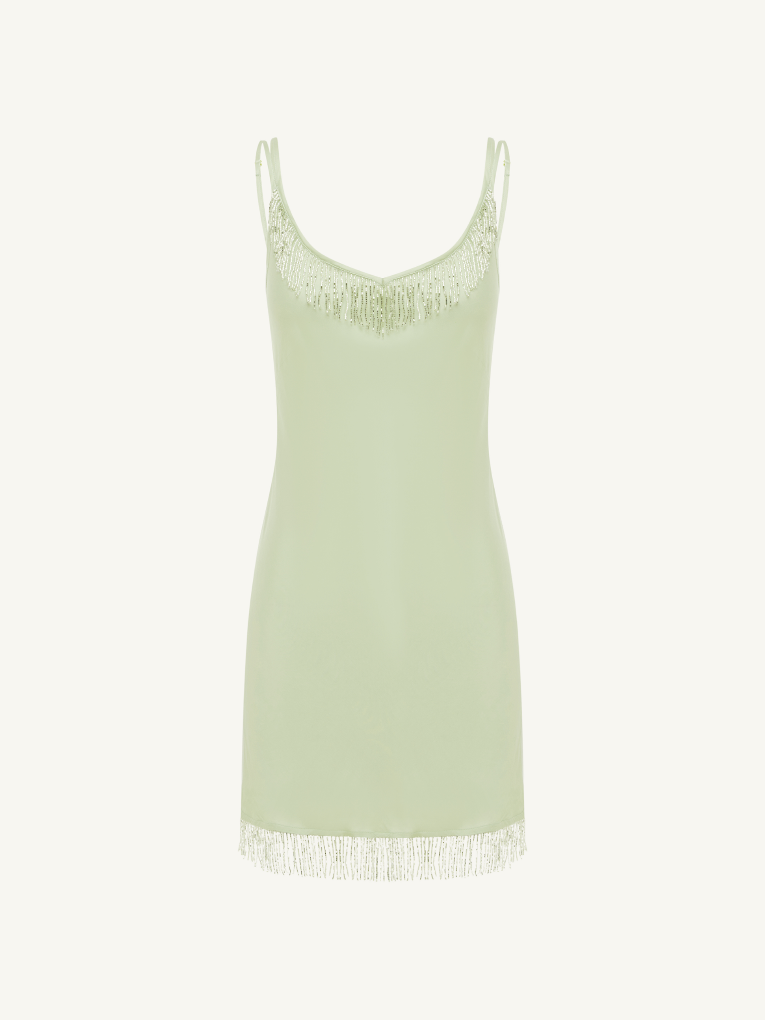 Eliana Beaded Mini Dress - Seafoam
