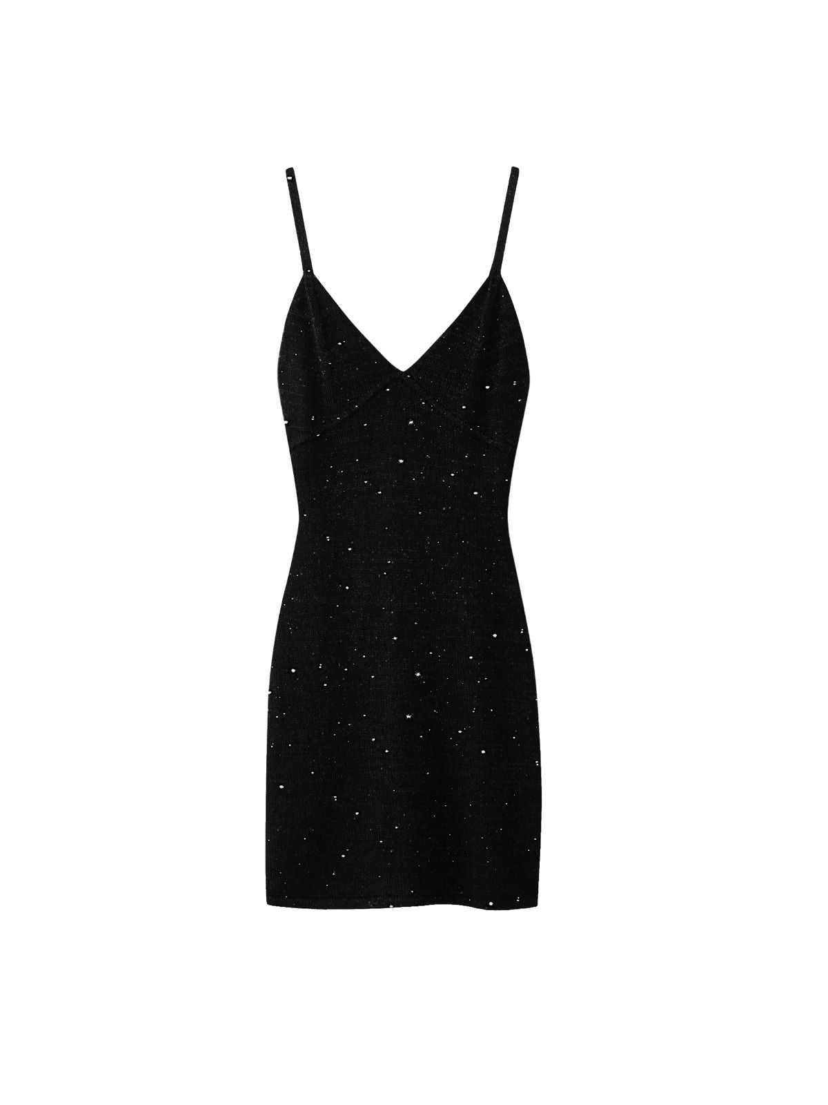 Delilah Mini Dress  - Black/Silver Sequin