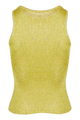 Ana top - Chartreuse Sequin